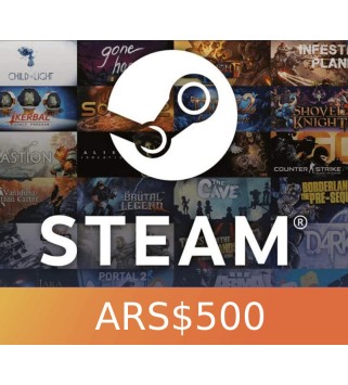 Steam Wallet Card ARS$500 Global Activation Code Steam Key GLOBAL